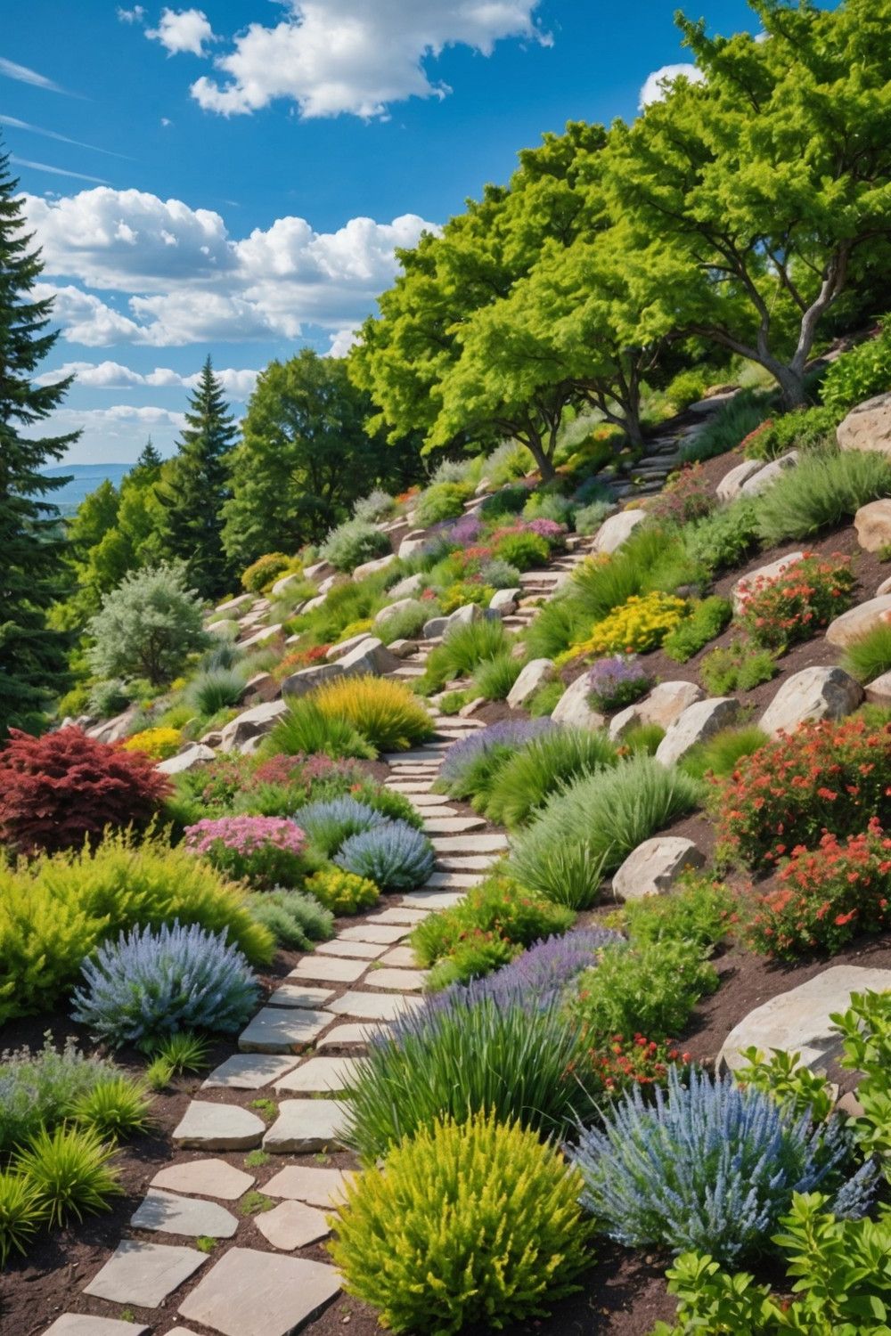 Native Plants for a Low-Maintenance Slope