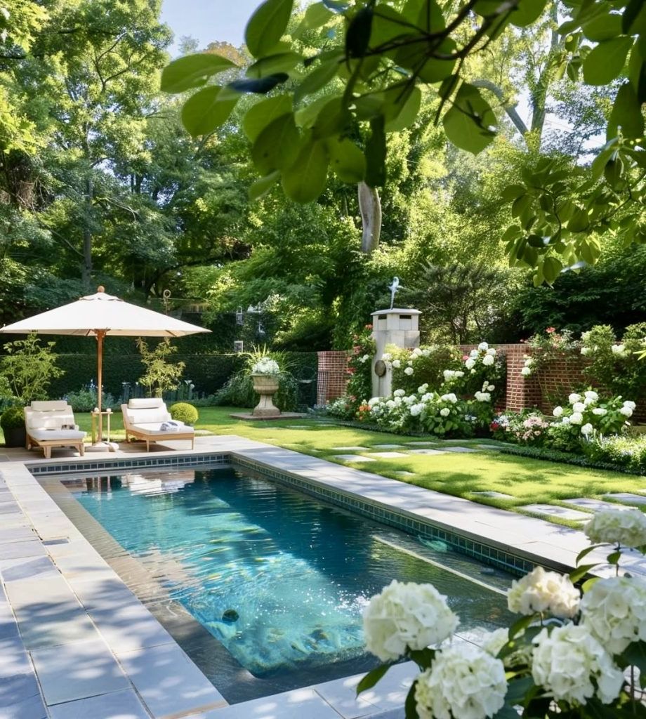 5. Classic Garden Pool Design