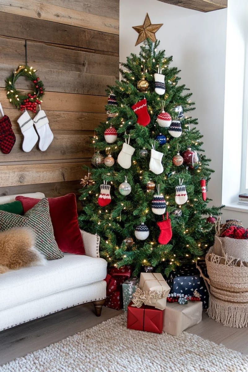 22. Knitted mitten and hat ornaments for whimsical charm - photo 2