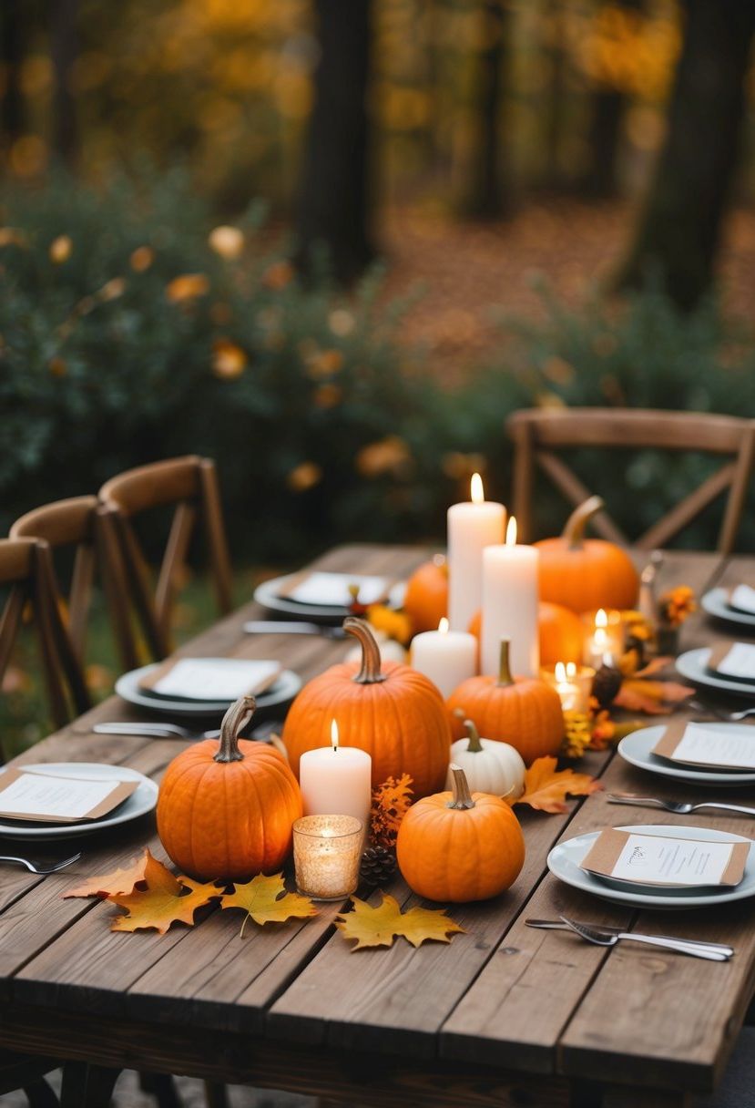 3) Pumpkin Centerpiece Ideas