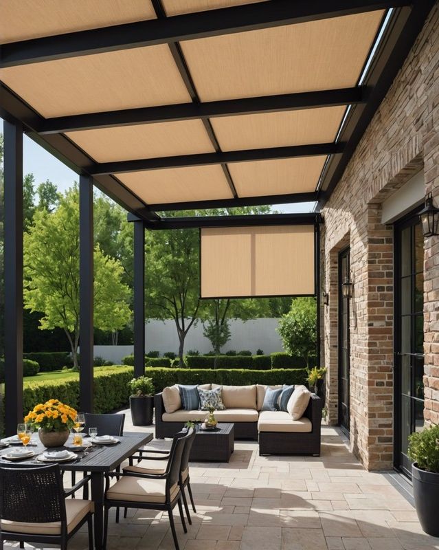 9) Retractable Solar Shade Panels