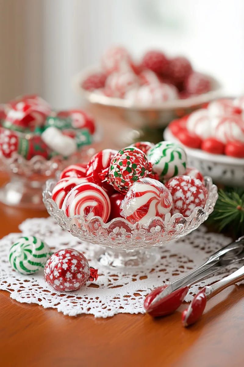 22. Glass Candy Bowls with Wrapped Sweets - photo 2