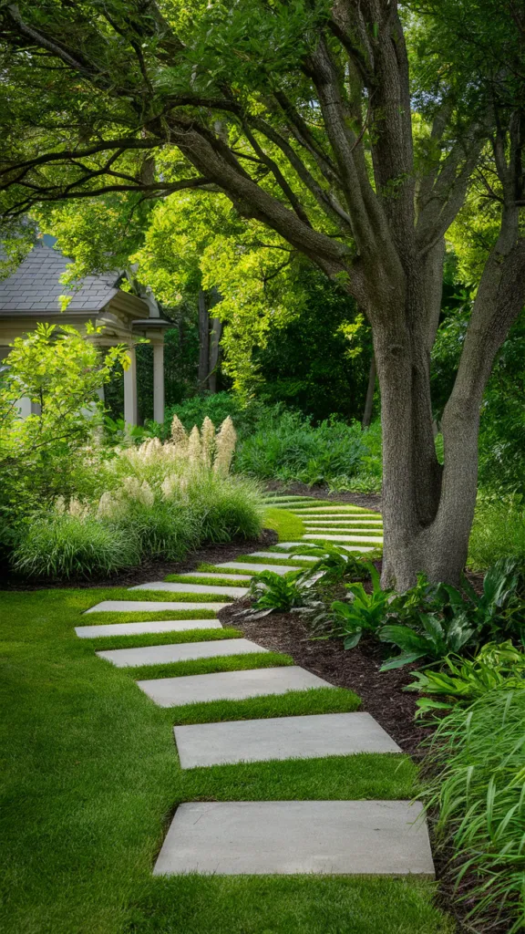9) Add Stepping Stones Near the Tree
