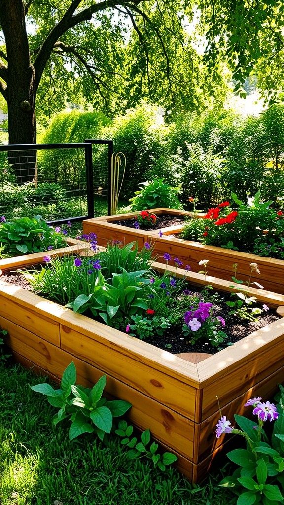 Garden Beds With Built-In Seating