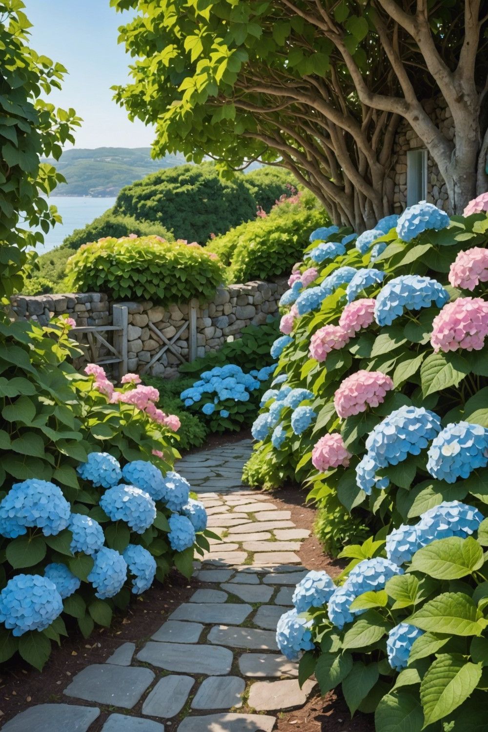 Seaside Cottage Hydrangea Garden