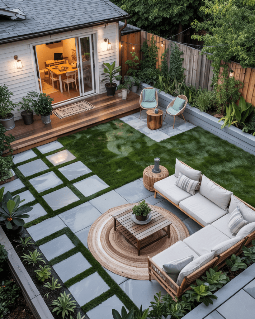 Zoned Backyard Layout Ideas