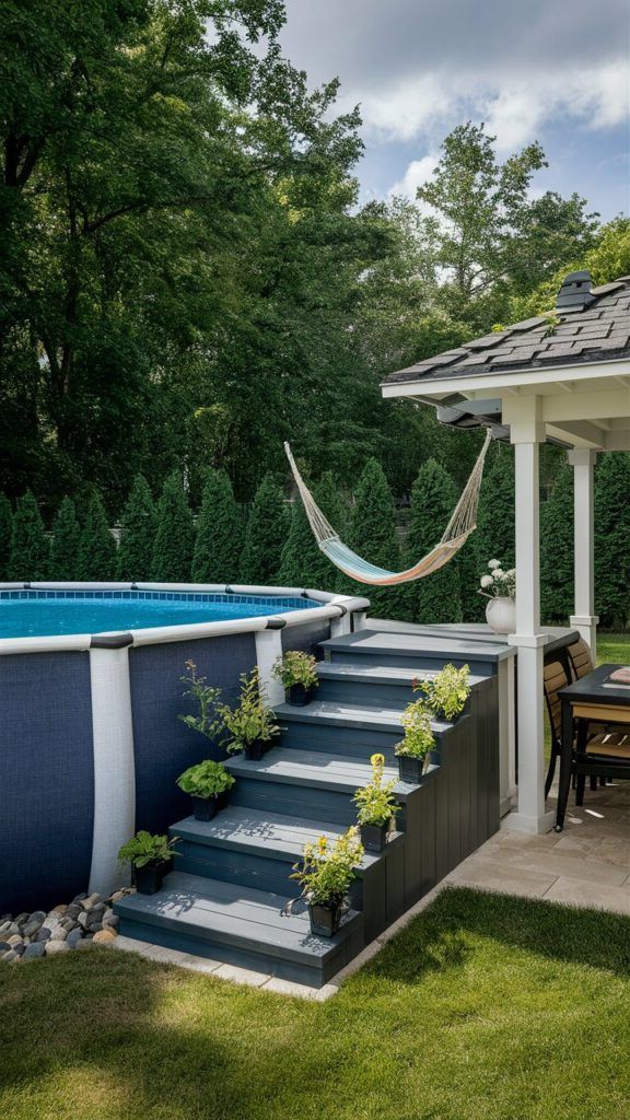 20. A Station for Pool Maintenance Supplies