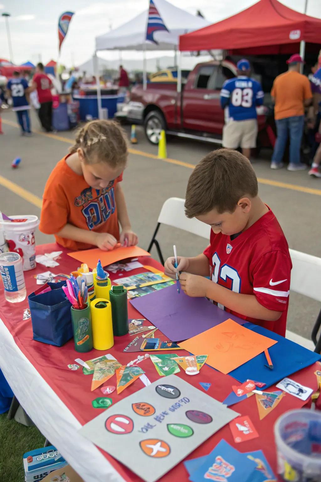 17. Kids' DIY Craft Station