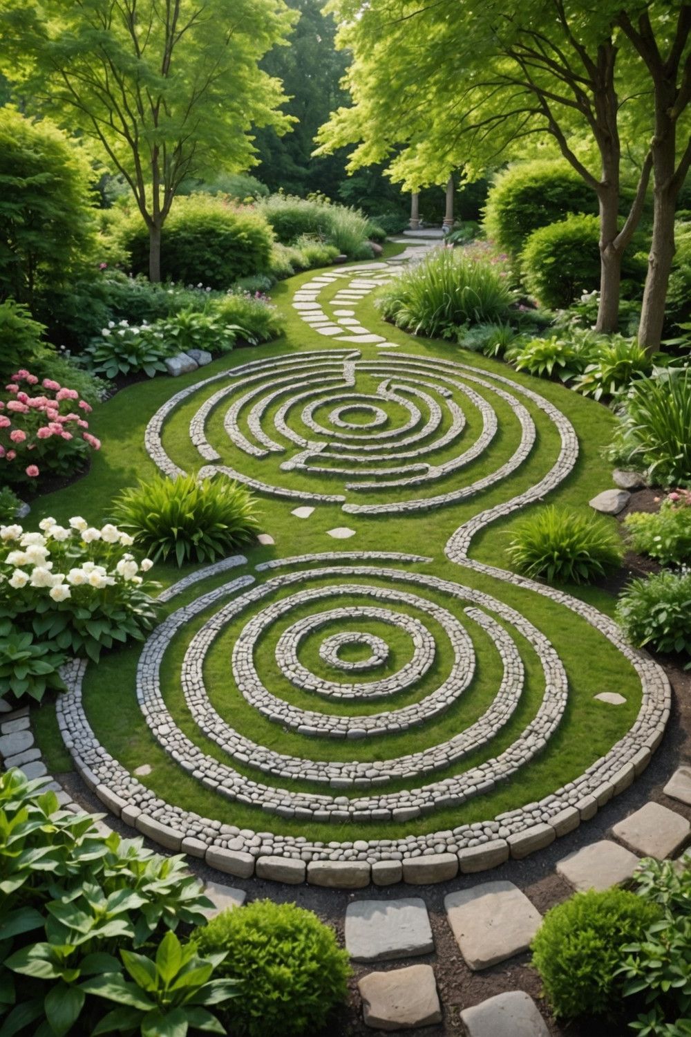 Designing a Pebble Garden Labyrinth