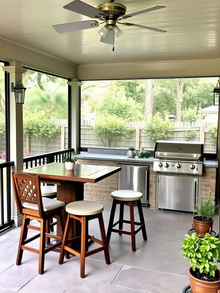33. Back Porch Retreat With Outdoor Chef's Kitchen