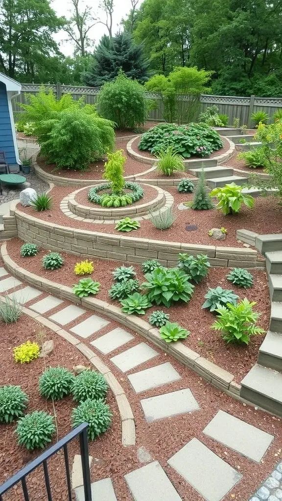 33. Sloped Garden Solutions for Hillside Yards
