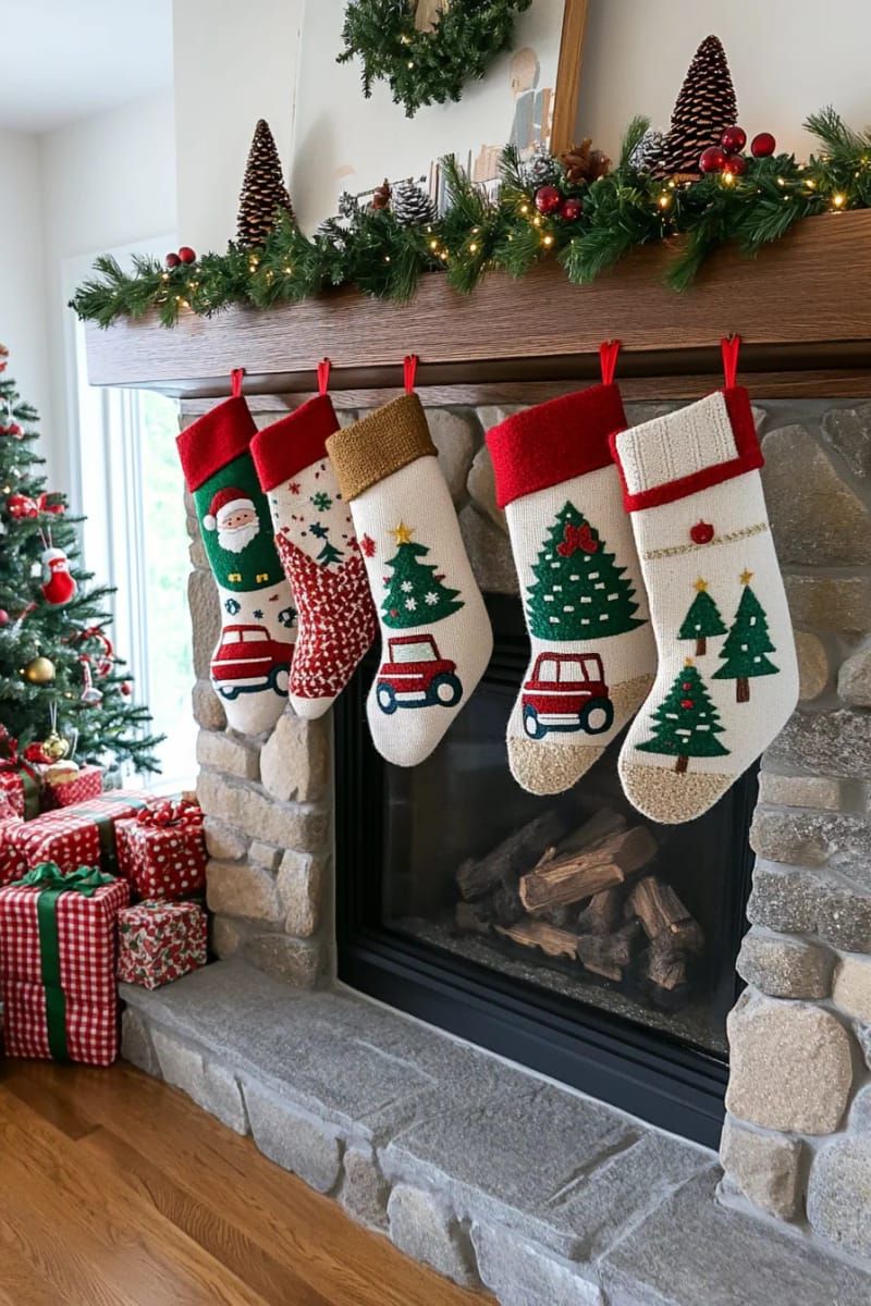 12. Retro Appliqués of Vintage Cars and Santas - photo 2