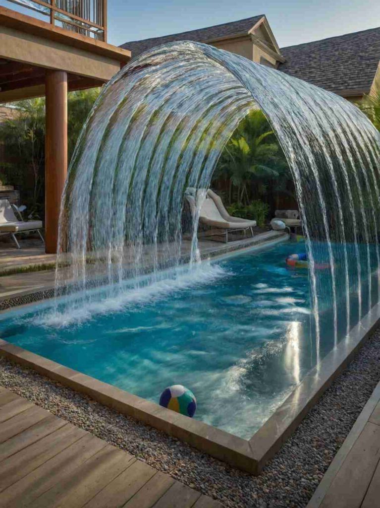 2025’s Top 47 Backyard Pool Ideas: Waterfall Wonders - photo 39