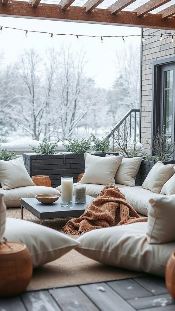 Comfortable Seating for Winter Patios