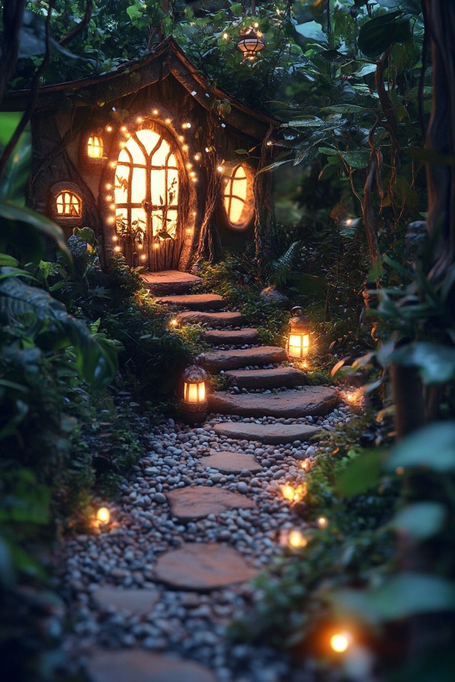 13. Lanterns That Bring Your Fairy Garden to Life