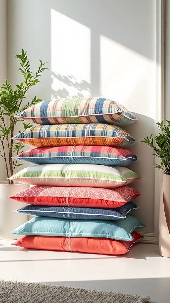 Vacuum-Sealed Bags for Cushion Storage