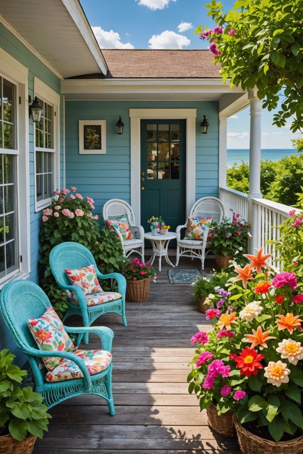 Highlight the Porch With Summer Artwork