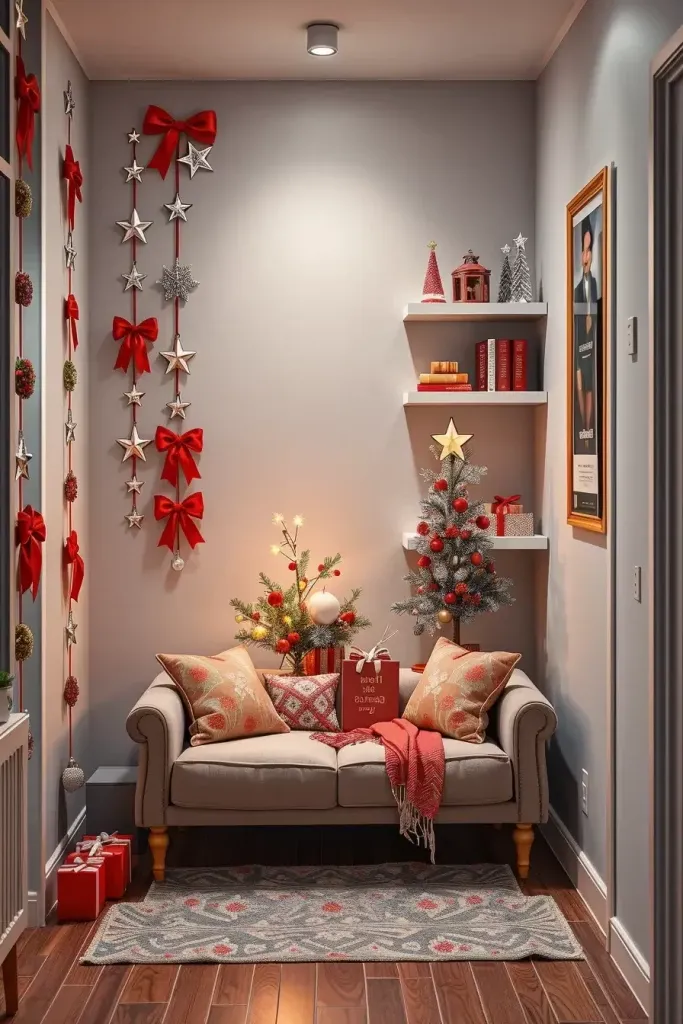 Red and Silver Ideas for Small Trees - photo 2