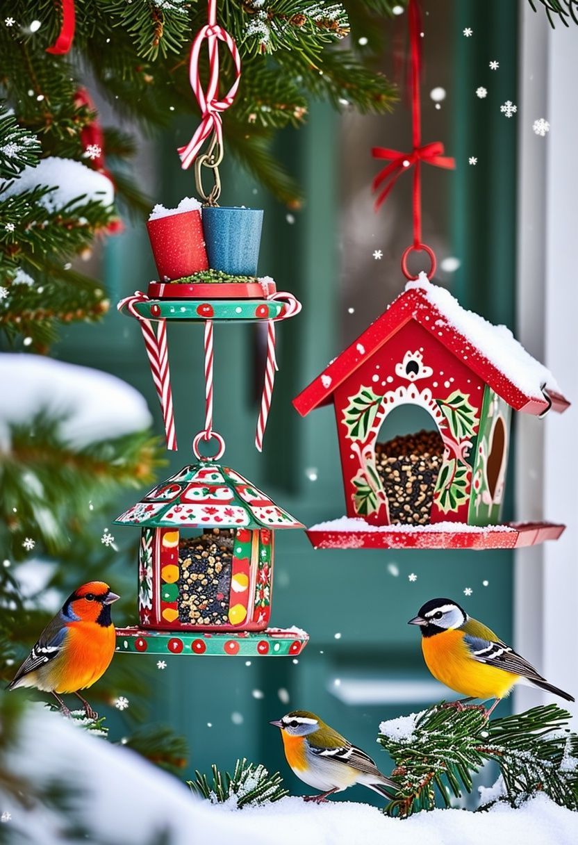 Holiday-Themed Bird Feeder Ideas