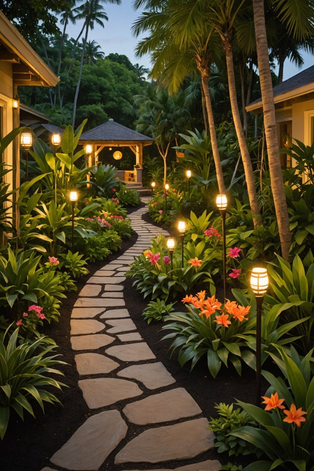 7. Light It Up with Tiki Torches