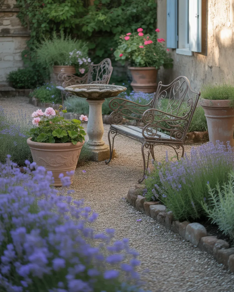 16. A French Country Flower Garden Layout