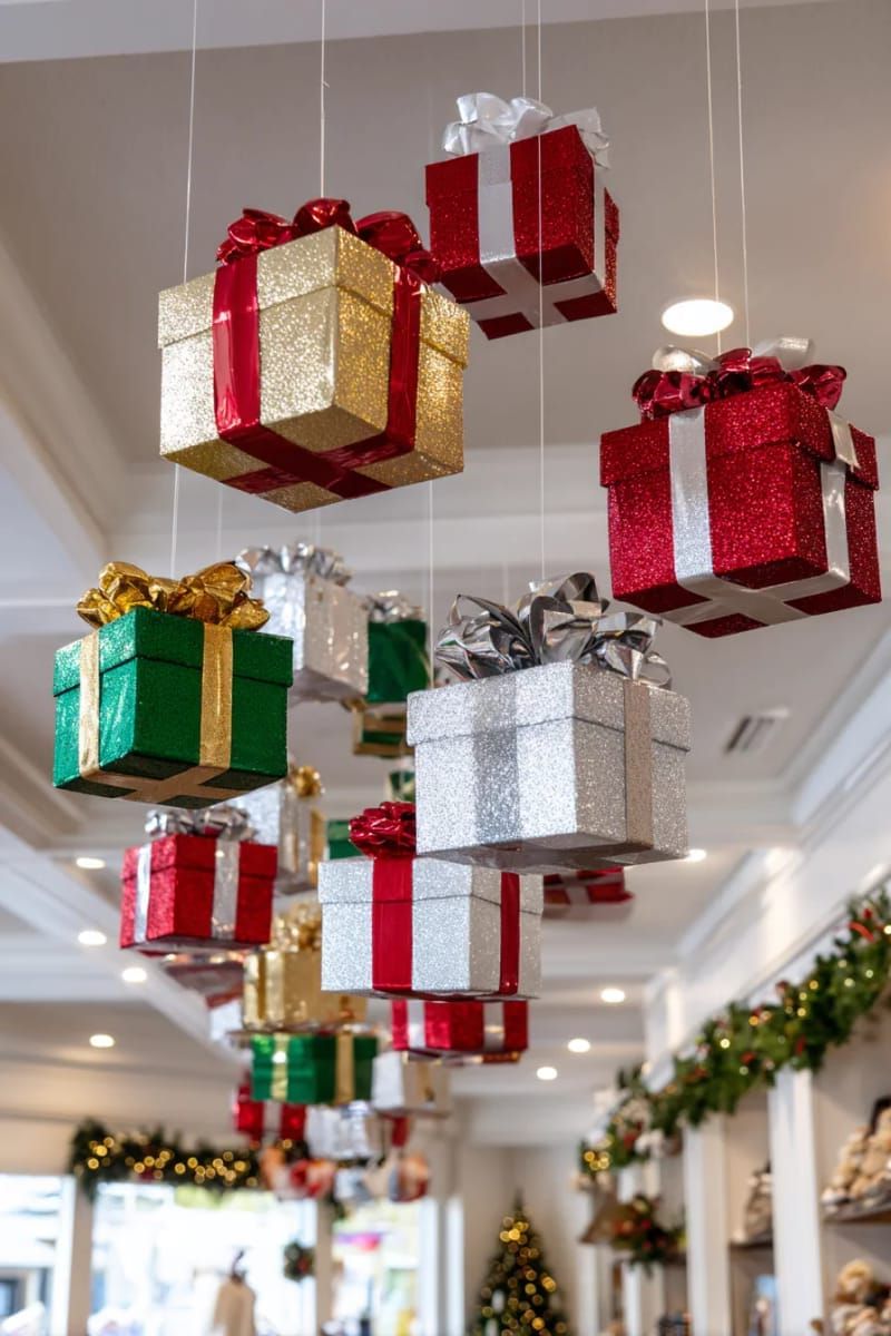 4. Floating Mini Gift Box Ceiling Display - photo 2