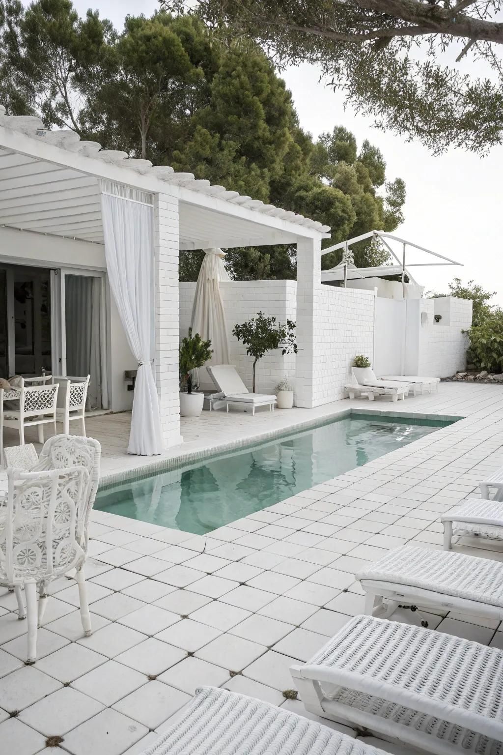 Try a Monochrome Pool Color Scheme