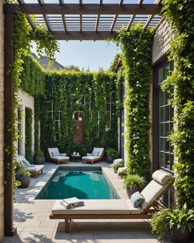 11) Building a Poolside Vertical Garden