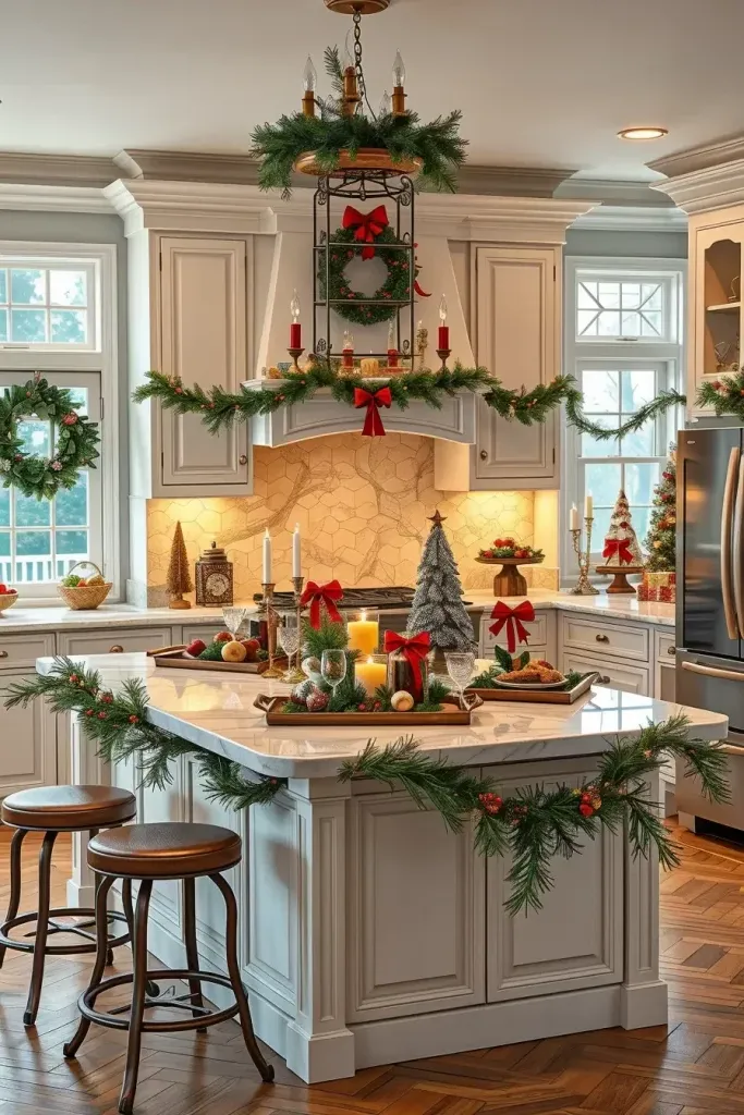 Decorating Kitchen Islands and Countertops for Christmas - photo 2