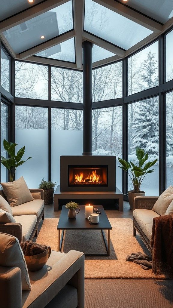Enclosed Patios with Built-In Heat