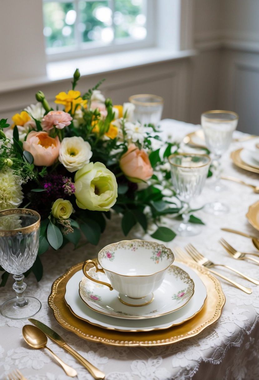 8) Classic Porcelain for Timeless Style