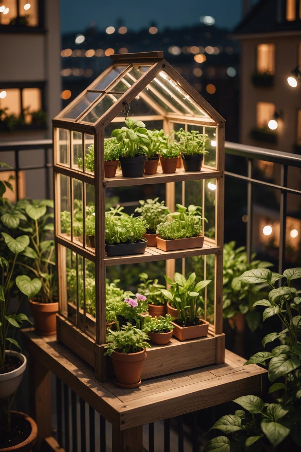 Compact Balcony Greenhouse Ideas