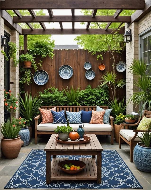 Eclectic Patio Inspired by Global Styles