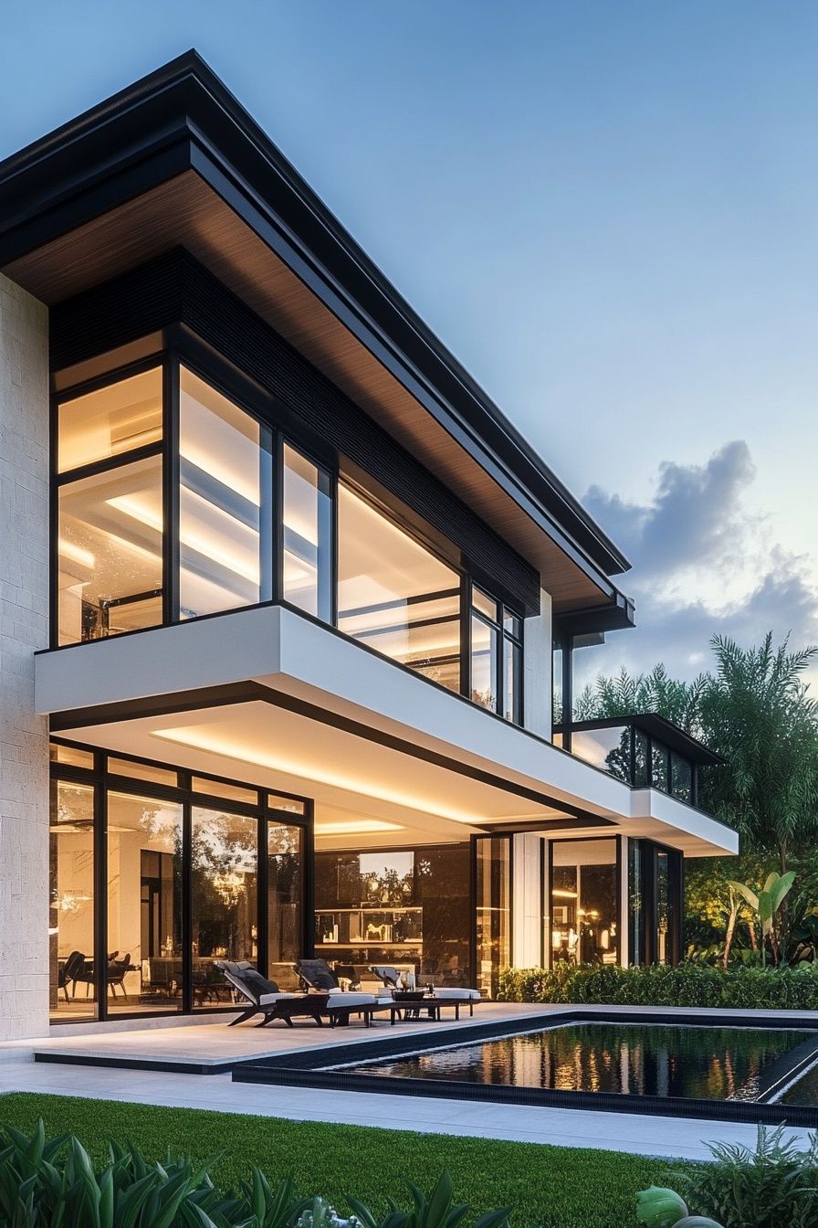 8. Highlight Modern Architecture with Sleek Lighting