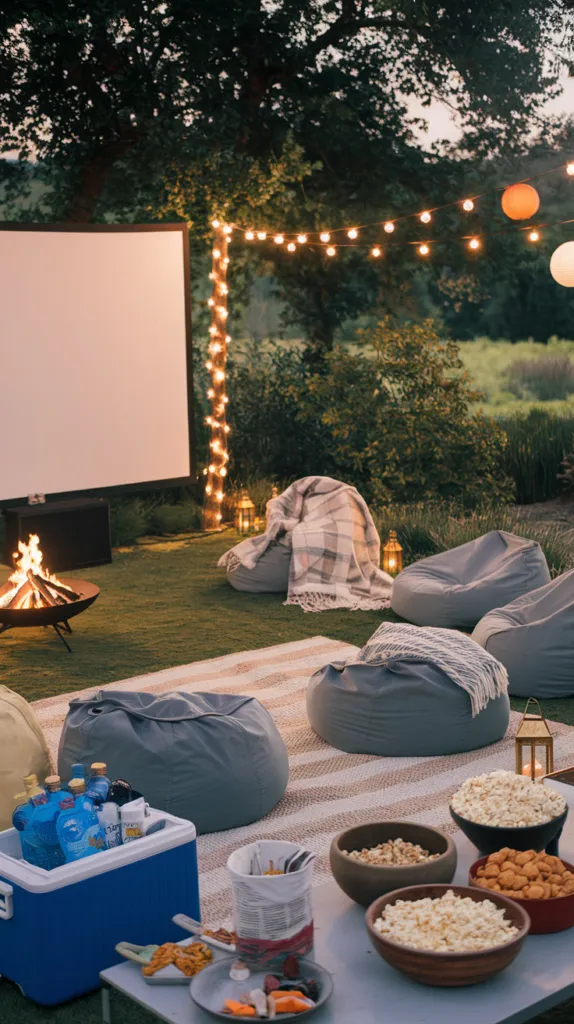 24 Set Up an Outdoor Movie Area
