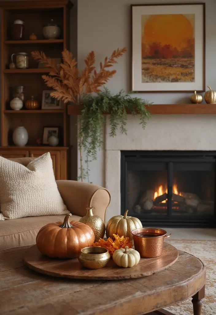Add Shine With Warm Metallic Accents