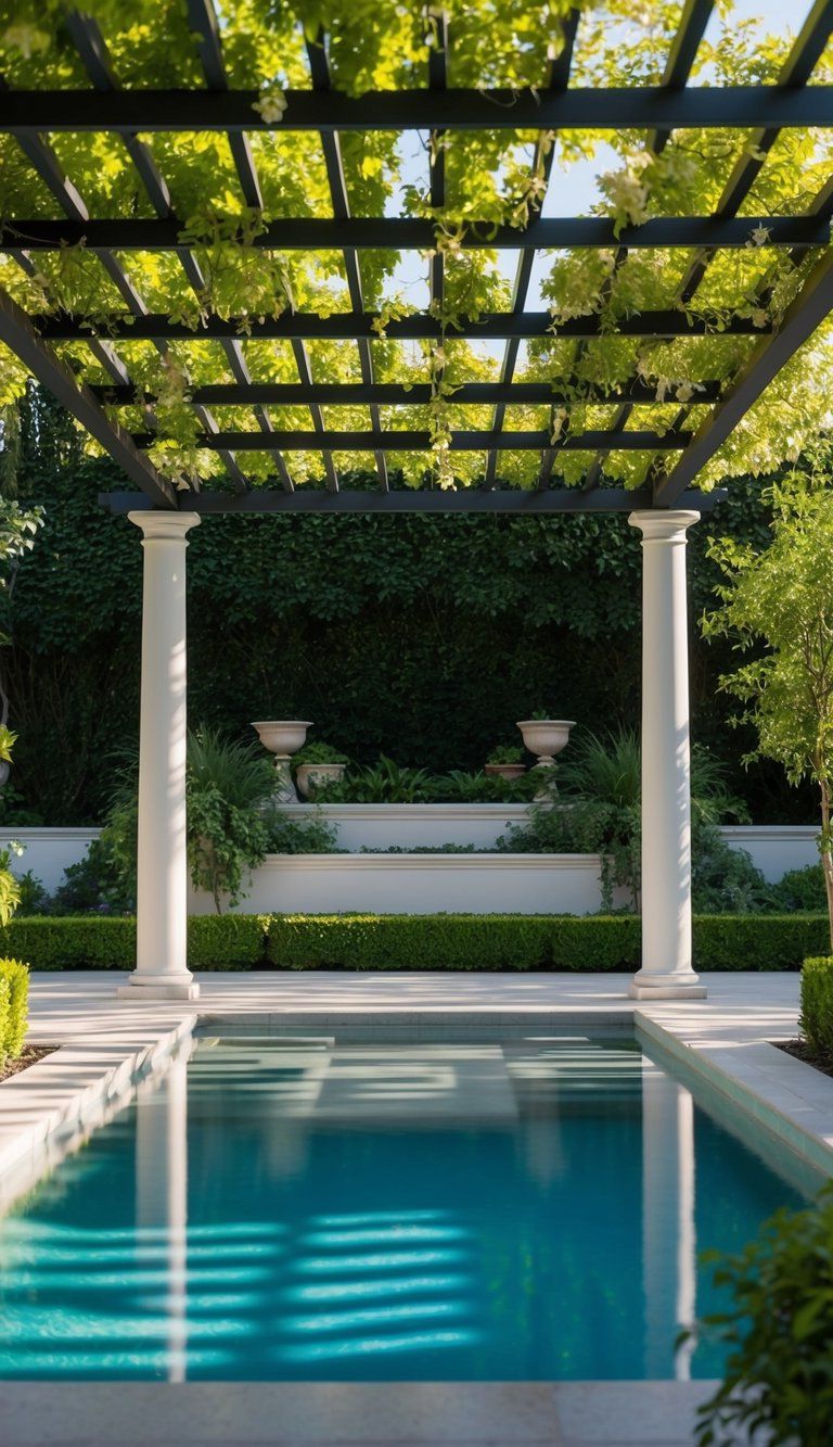 11. Build a Pergola for Poolside Shade