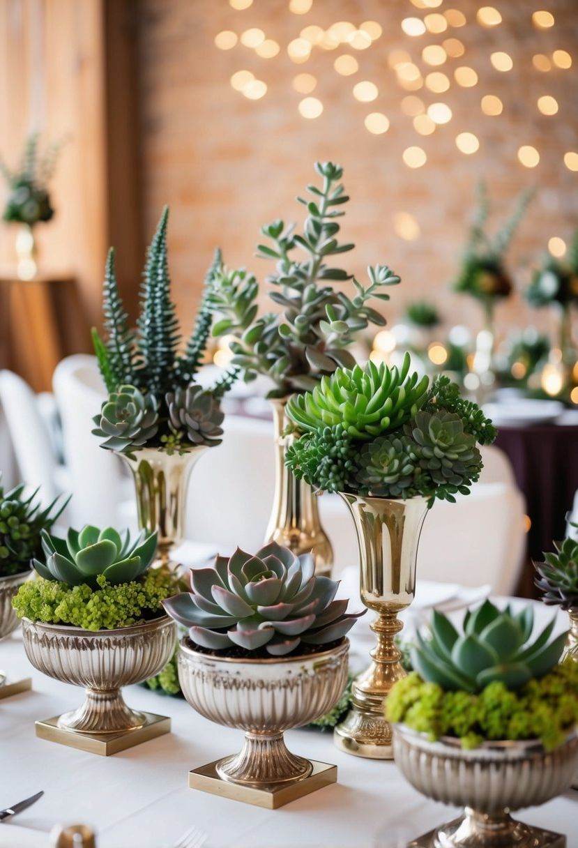 16) Succulent Displays