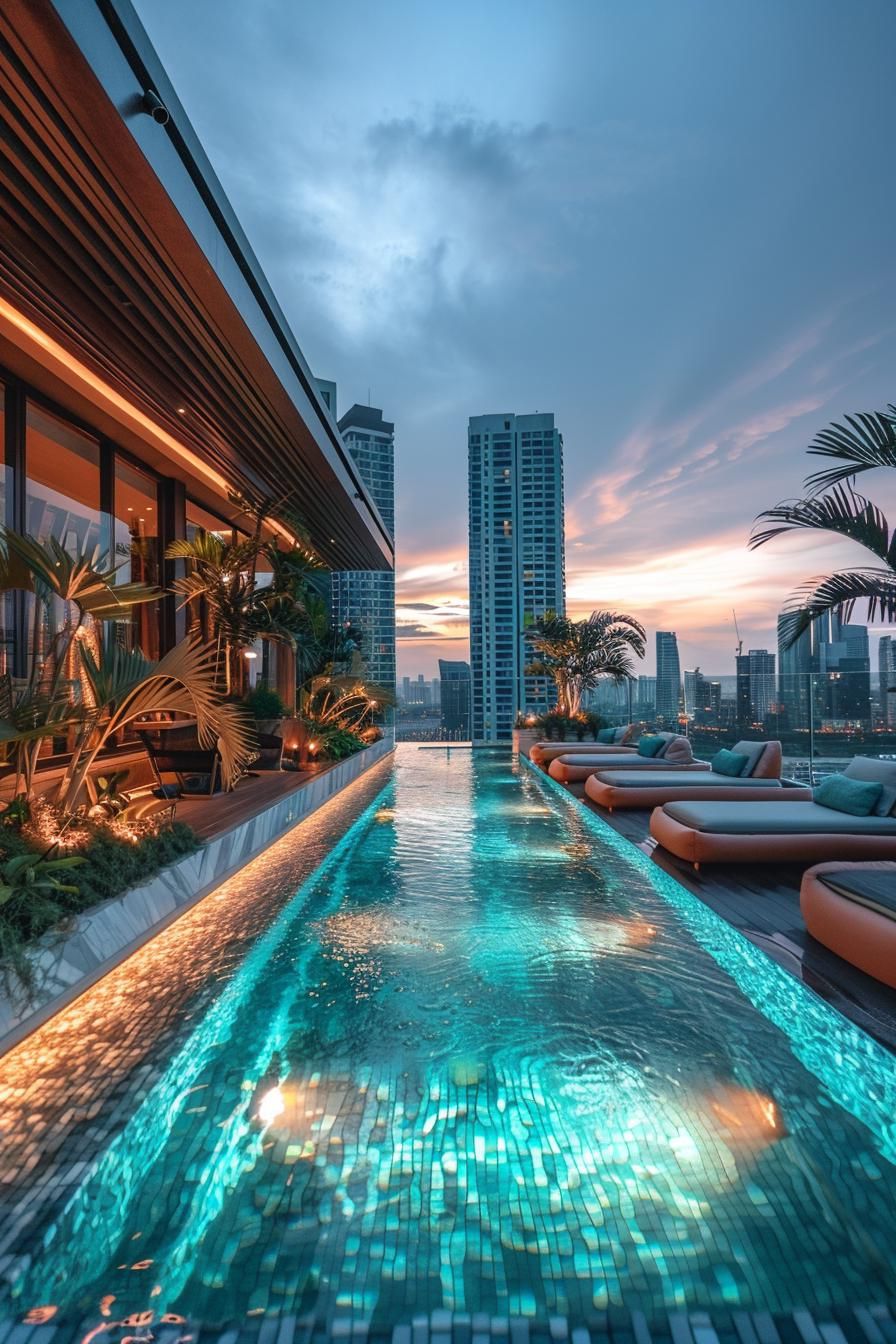 6. Rooftop Pool with Built-In Bar - photo 2