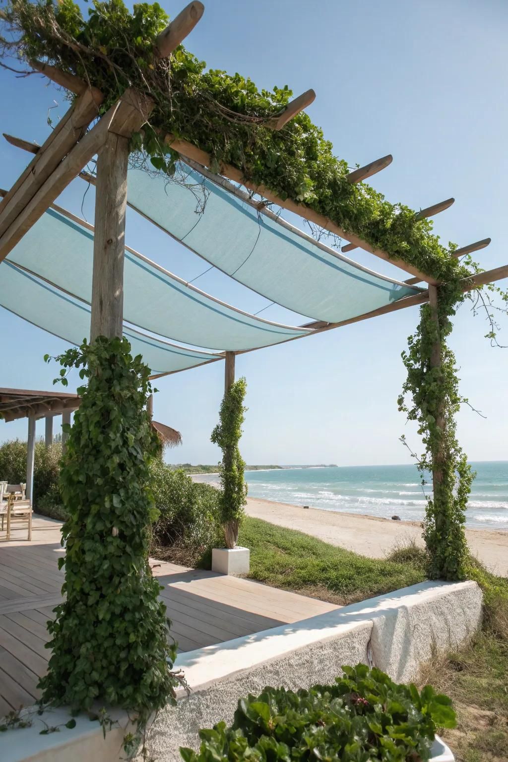 24. Set Up Canvas Sail Shades