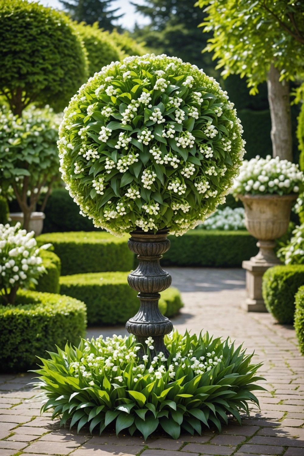 Shape a Lily of the Valley Topiary Display