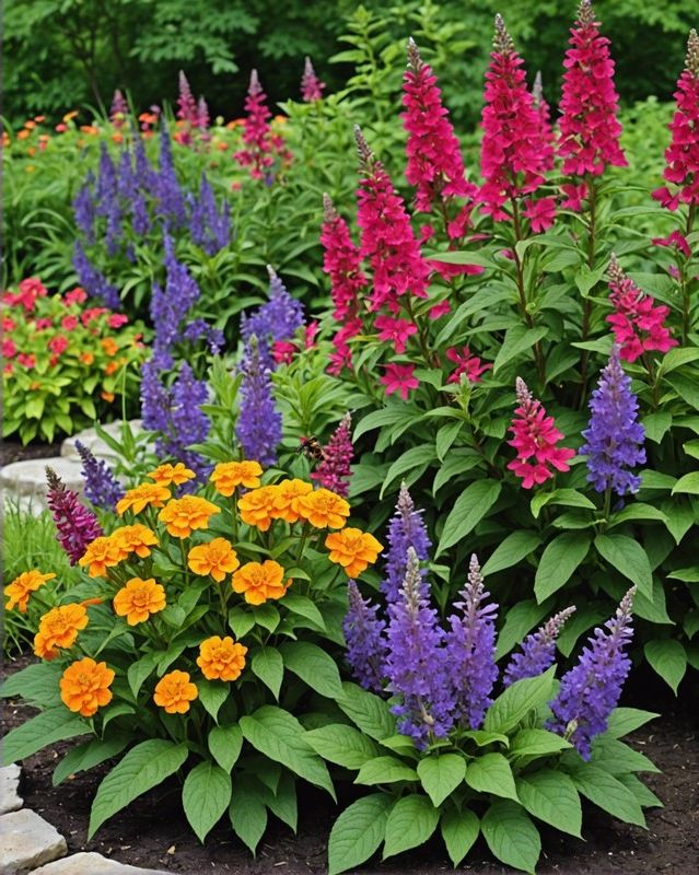 8) Butterflies and Hummingbirds Flower Bed