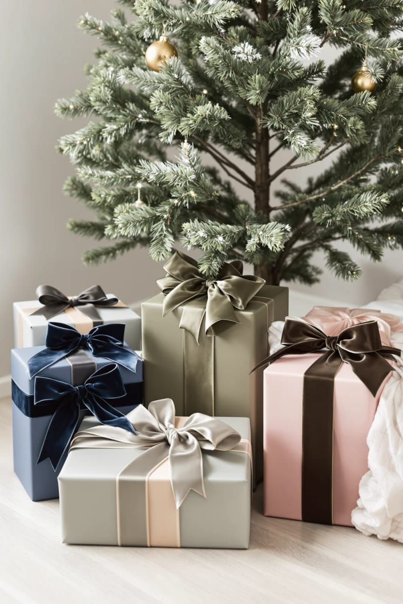 24. Velvet Ribbon Gifts In Blush, Olive, And Navy - photo 2