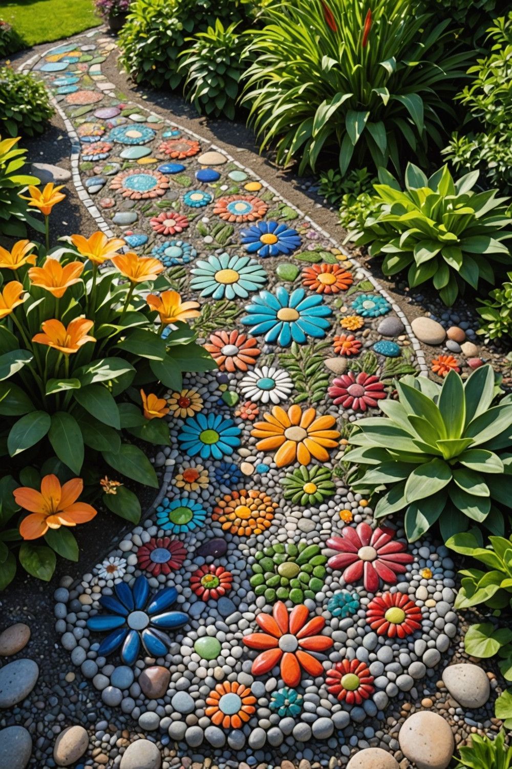 Designing Pebble Mosaic Wall Art