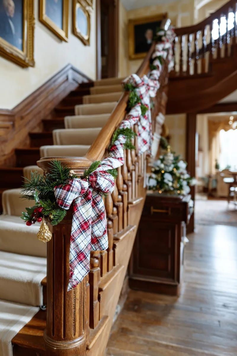 20. Tartan Ribbon Accents for Stairs and Frames - photo 2