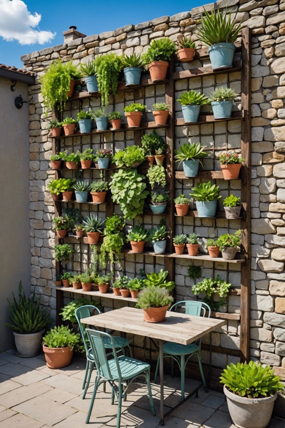 Space-Saving Succulent Vertical Gardens