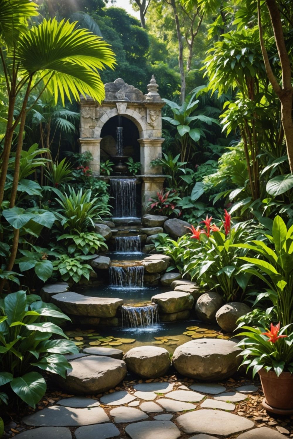 Natural Stone Water Feature Ideas