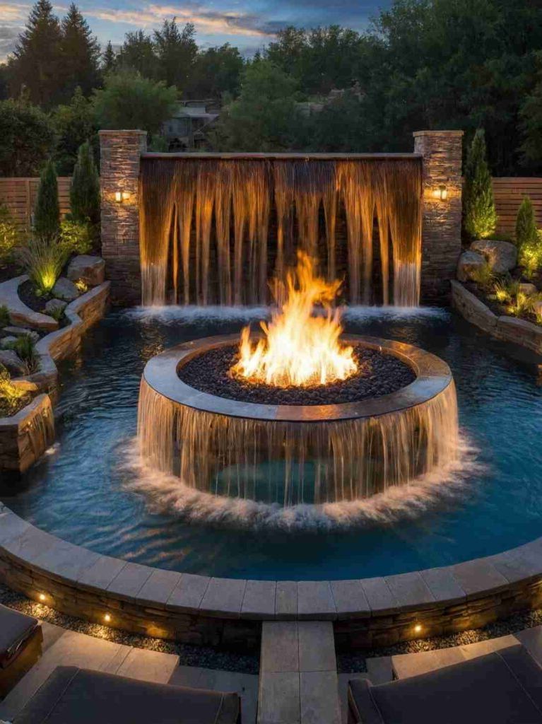 2025’s Top 47 Backyard Pool Ideas: Waterfall Wonders - photo 30