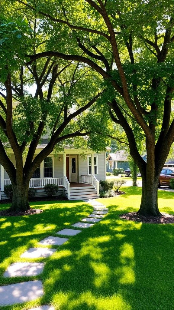 Plant Shade Trees Near the Entrance