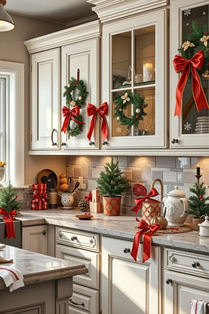 Ways to Dress Up Cabinets for the Holidays - photo 2
